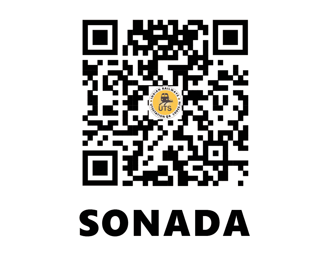UTS QR Code for SONADA - SAD (NF - WEST BENGAL)